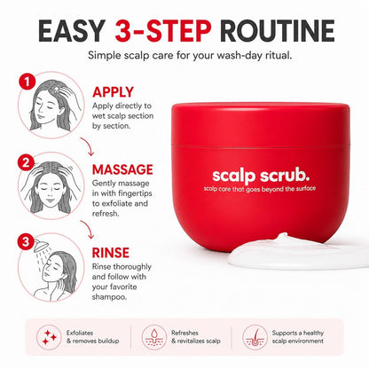 Scalp Scrub Comfort Balm - Itchy Scalp Relief with Avocado Oil & Grapefruit Extract, Natural Cooling Sensation, 3.4 Fl Oz Avelisse