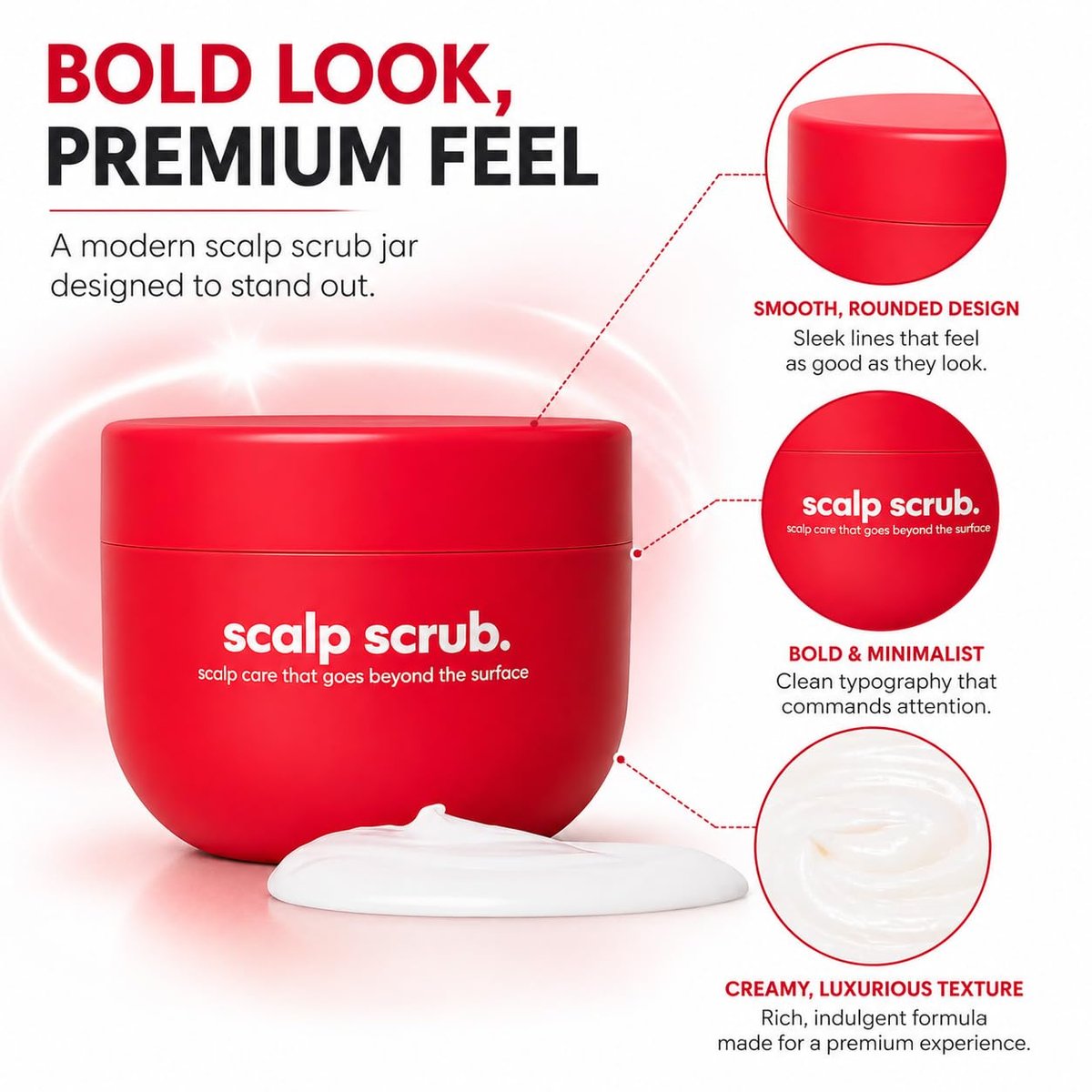 Scalp Scrub Comfort Balm - Itchy Scalp Relief with Avocado Oil & Grapefruit Extract, Natural Cooling Sensation, 3.4 Fl Oz Avelisse