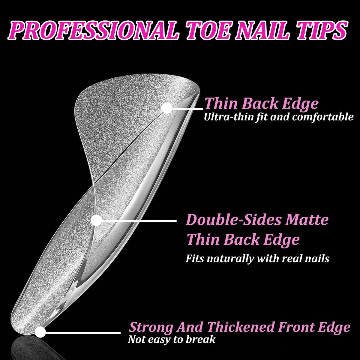 Lsnisni Square Shape False Toe Nails Tips - 320 Pcs Gel X Toe Nail Tips, Full Cover Long Wider Toe Nail Tips for Women DIY Nails, 16 Sizes Avelisse