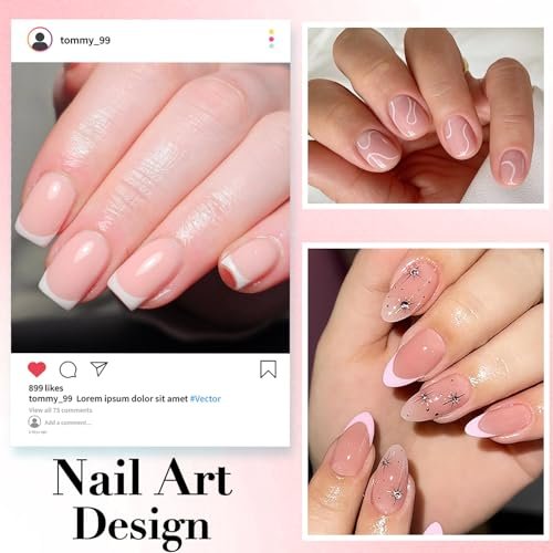 AZUREBEAUTY 10ml 6 Color Rubber Base Gel Polish with Top Coat Set – Sheer Nude Pink Jelly Self-Leveling Builder Gel for Thin Weak Nails, Long Lasting Soak Off UV LED Avelisse