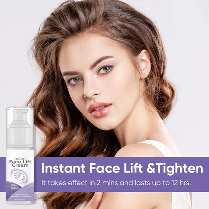 Instant Face Lift Cream - Skin Tightening Cream for Face & Neck, 2-Minute Rapid Wrinkle Remover & Puffy Eyes Treatment, Invisible Formula for Sagging Skin & Daily Makeup Prep Avelisse