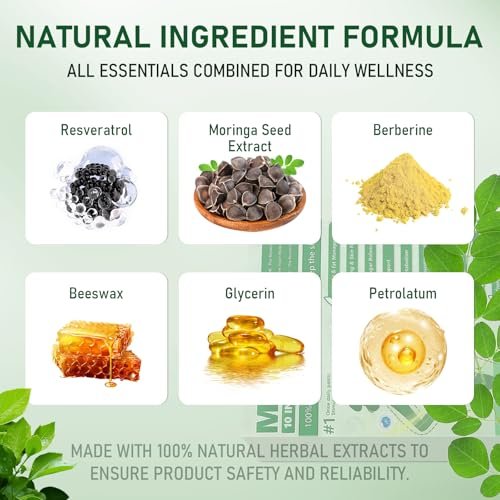 HENGRUNXIN Moringa 10-in-1 Advanced Nano Microdarts Patch - Professional Skin Care for Women and Men (3 Boxes) Avelisse