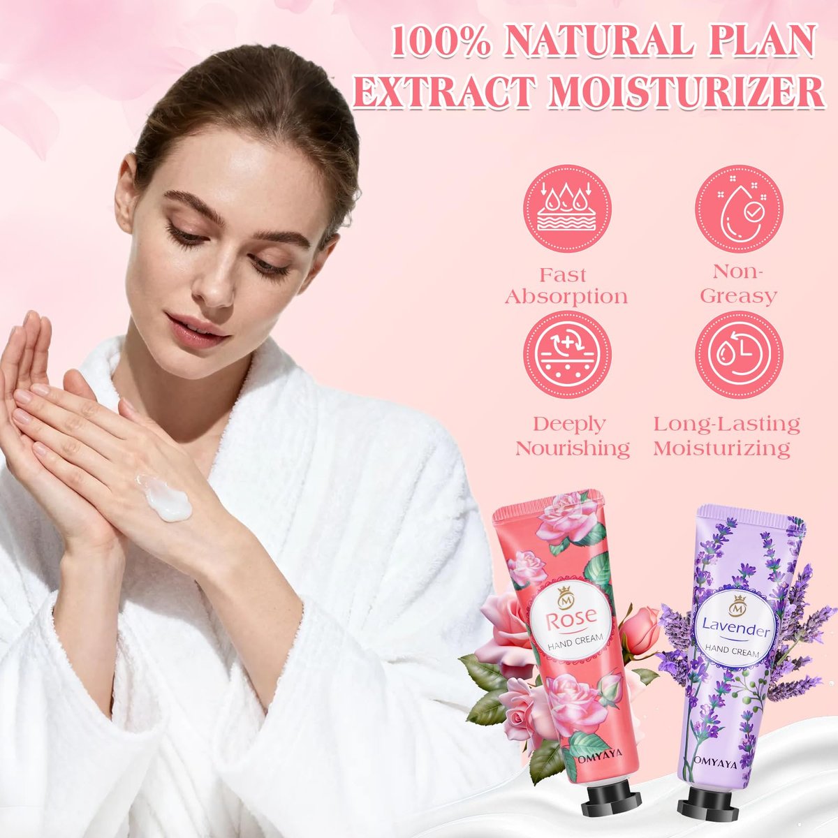 36 Sets Bulk Gifts for Women: Hand Cream & Lip Balm Set with Organza Bags – Bridal Wedding Favors, Baby Shower Favors, Teacher Appreciation Thank You Gifts, Mother's Day Gifts Avelisse