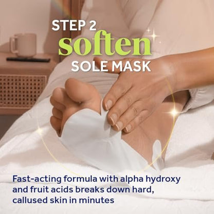 Dr. Scholl’s Pedi Perfect 4-in-1 Pedicure Kit – At-Home Spa Pedicure with Foot Soak, Exfoliating Mask, Moisturizing Cream & Pumice Stone Callus Remover for Soft, Smooth Feet Avelisse