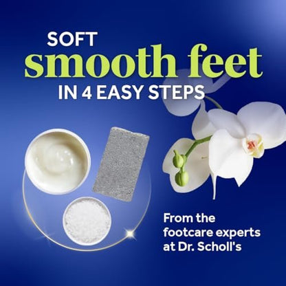 Dr. Scholl’s Pedi Perfect 4-in-1 Pedicure Kit – At-Home Spa Pedicure with Foot Soak, Exfoliating Mask, Moisturizing Cream & Pumice Stone Callus Remover for Soft, Smooth Feet Avelisse