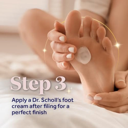 Dr. Scholl’s NanoTech Roller Replacement Heads for Pedi Perfect Pro Electronic Foot File - Mixed Pack, 1x Ultra Coarse & 1x Fine Coarse Avelisse