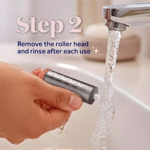 Dr. Scholl’s NanoTech Roller Replacement Heads for Pedi Perfect Pro Electronic Foot File - Mixed Pack, 1x Ultra Coarse & 1x Fine Coarse Avelisse
