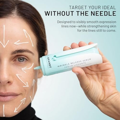 Dr. Brandt Needles No More Wrinkle Release Serum - Targets Expression Lines & Wrinkles, Immediate Smoothing, Supports Collagen - 1 fl oz Avelisse