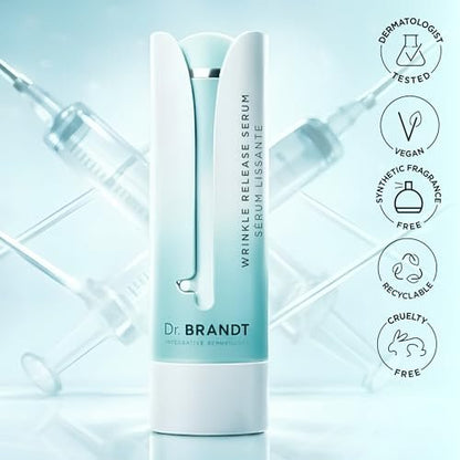Dr. Brandt Needles No More Wrinkle Release Serum - Targets Expression Lines & Wrinkles, Immediate Smoothing, Supports Collagen - 1 fl oz Avelisse