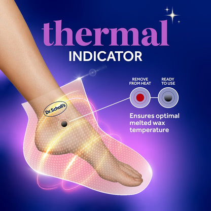 Dr. Scholl's Pedi Perfect Warming Paraffin Spa-Inspired Foot Mask - Hydrating Blend of Paraffin Wax, Coconut, Argan & Jojoba Oil, Restores & Moisturizes Dry, Cracked Feet at Home, Reusable up to 4x Avelisse