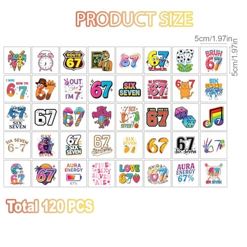 120-Piece Waterproof Temporary Tattoos for Kids – Baseball & Ice Cream Drip Designs, Smudge-Resistant Party Favors for Ages 6-7 Avelisse