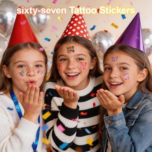 120-Piece Waterproof Temporary Tattoos for Kids – Baseball & Ice Cream Drip Designs, Smudge-Resistant Party Favors for Ages 6-7 Avelisse