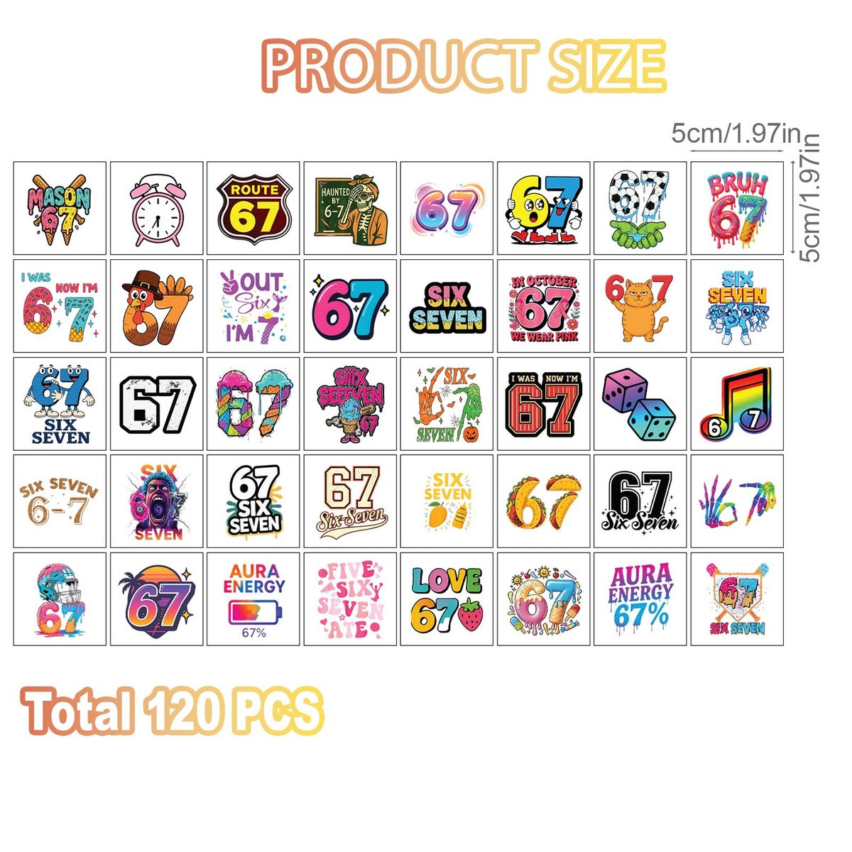 120-Piece Waterproof Temporary Tattoos for Kids – Baseball & Ice Cream Drip Designs, Smudge-Resistant Party Favors for Ages 6-7 Avelisse