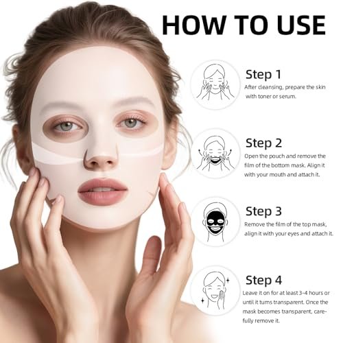 Collagen Face Mask 5 Pack - Korean Hydrating Sheet Mask for Glowing Glass Skin, Anti-Aging Firming & Deep Moisturizing Facial Mask, Bio Collagen Jelly Mask - görsel 12