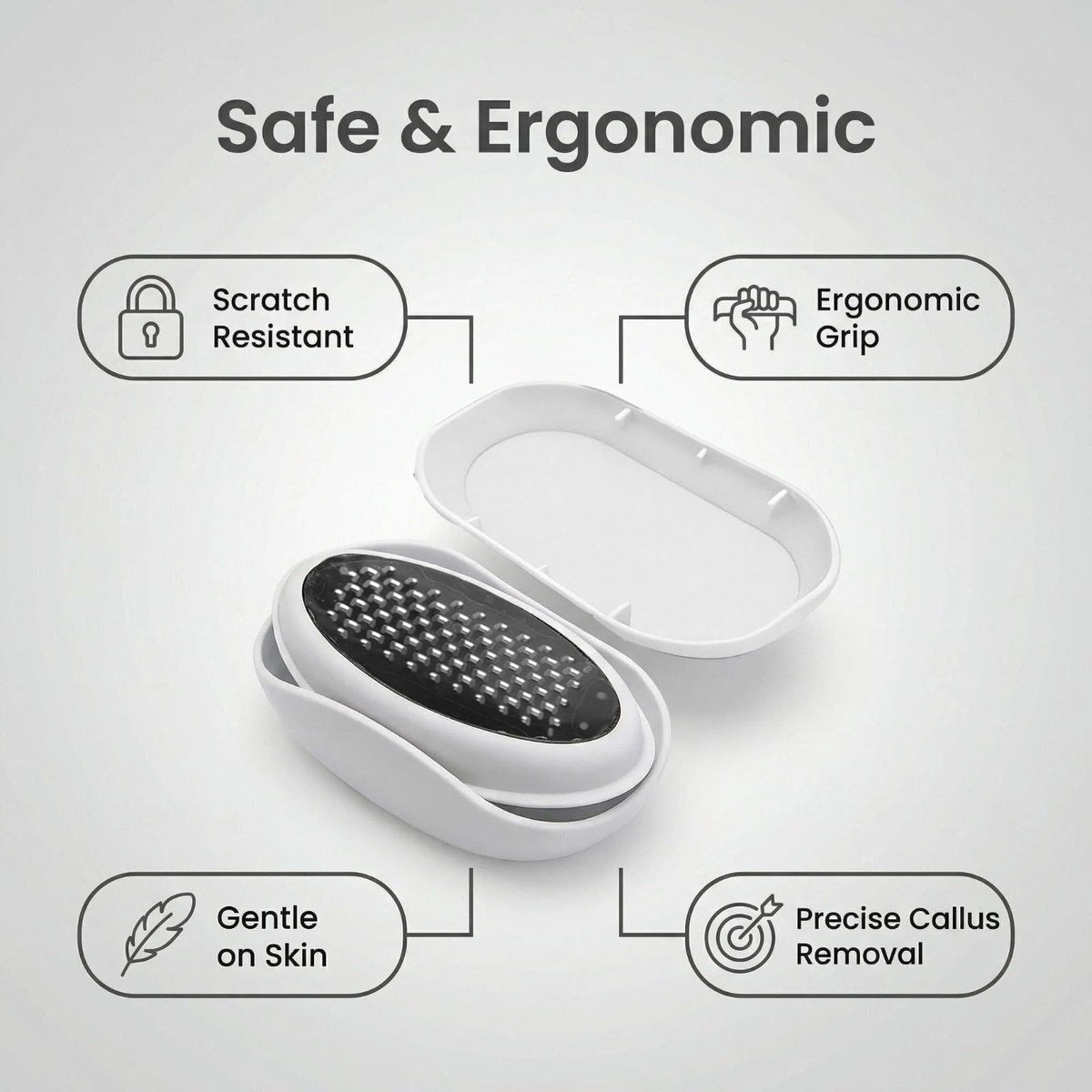 Foot Dead Skin Remover - Heel Callus Care Shaver for Removing Dead Skin, Hard Skin & Calluses Avelisse