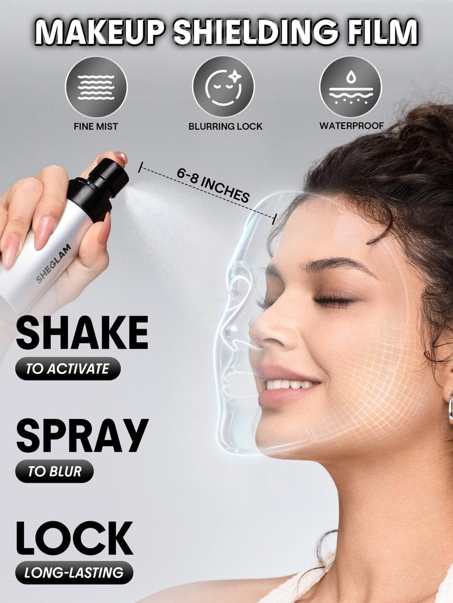 SHEGLAM Camera On Blurring Waterproof Setting Spray - Matte Long-Lasting Makeup Finisher - görsel 8