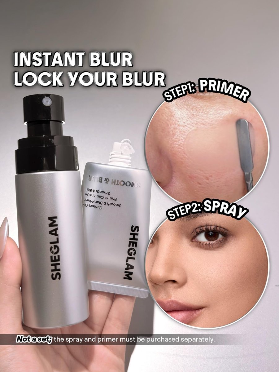 SHEGLAM Camera On Blurring Waterproof Setting Spray - Matte Long-Lasting Makeup Finisher - görsel 14