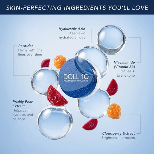 Doll 10 WaterBlur Hydrating Setting Powder - Talc Free Blurring Finishing Powder for Under Eye & Face, Soft Focus Finish for Mature & Sensitive Skin, 10g / 0.35 oz Avelisse