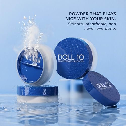 Doll 10 WaterBlur Hydrating Setting Powder - Talc Free Blurring Finishing Powder for Under Eye & Face, Soft Focus Finish for Mature & Sensitive Skin, 10g / 0.35 oz Avelisse