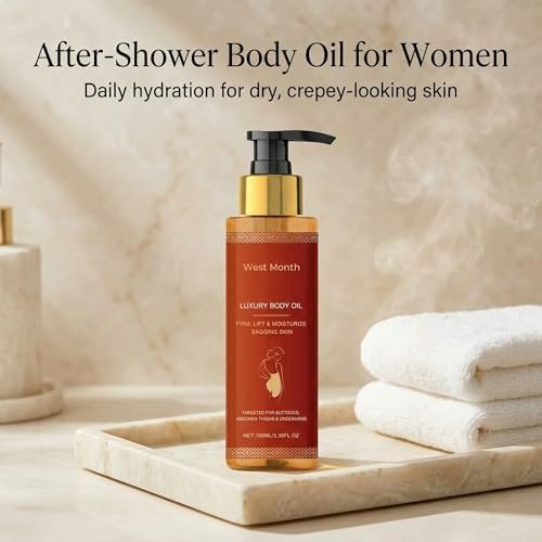 CJL CANKIRA Firming Body Oil for Women – Hydrating After Shower Moisturizer for Dry & Crepey-Looking Skin, Fast-Absorbing, 2 Pack Avelisse