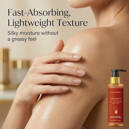 CJL CANKIRA Firming Body Oil for Women – Hydrating After Shower Moisturizer for Dry & Crepey-Looking Skin, Fast-Absorbing, 2 Pack Avelisse