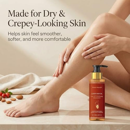 CJL CANKIRA Firming Body Oil for Women – Hydrating After Shower Moisturizer for Dry & Crepey-Looking Skin, Fast-Absorbing, 2 Pack Avelisse