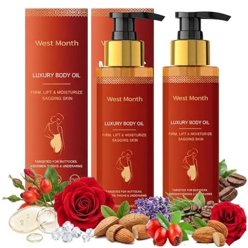 CJL CANKIRA Firming Body Oil for Women – Hydrating After Shower Moisturizer for Dry & Crepey-Looking Skin, Fast-Absorbing, 2 Pack Avelisse