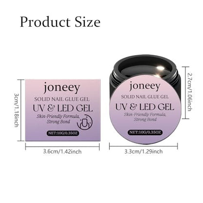 Solid Nail Glue Gel for Press on Nails – 10g Long-Lasting Strong Adhesion, UV Light Cured Avelisse