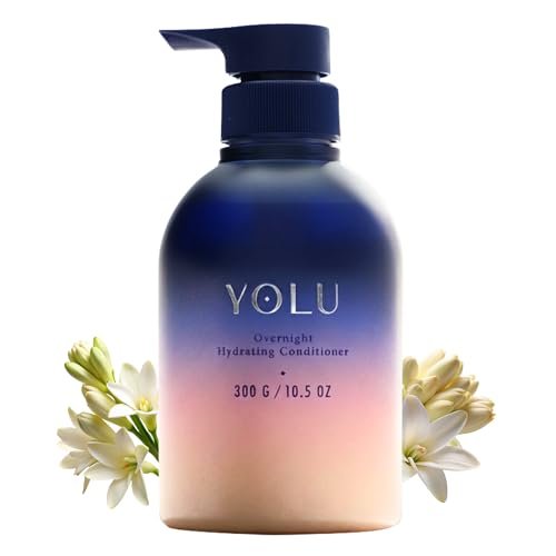 YOLU Deep Conditioner for Damaged Hair - Overnight Hydrating Conditioner with Tuberose, Neroli & Jasmine - Frizz Control Detangler - 10.5 oz Avelisse