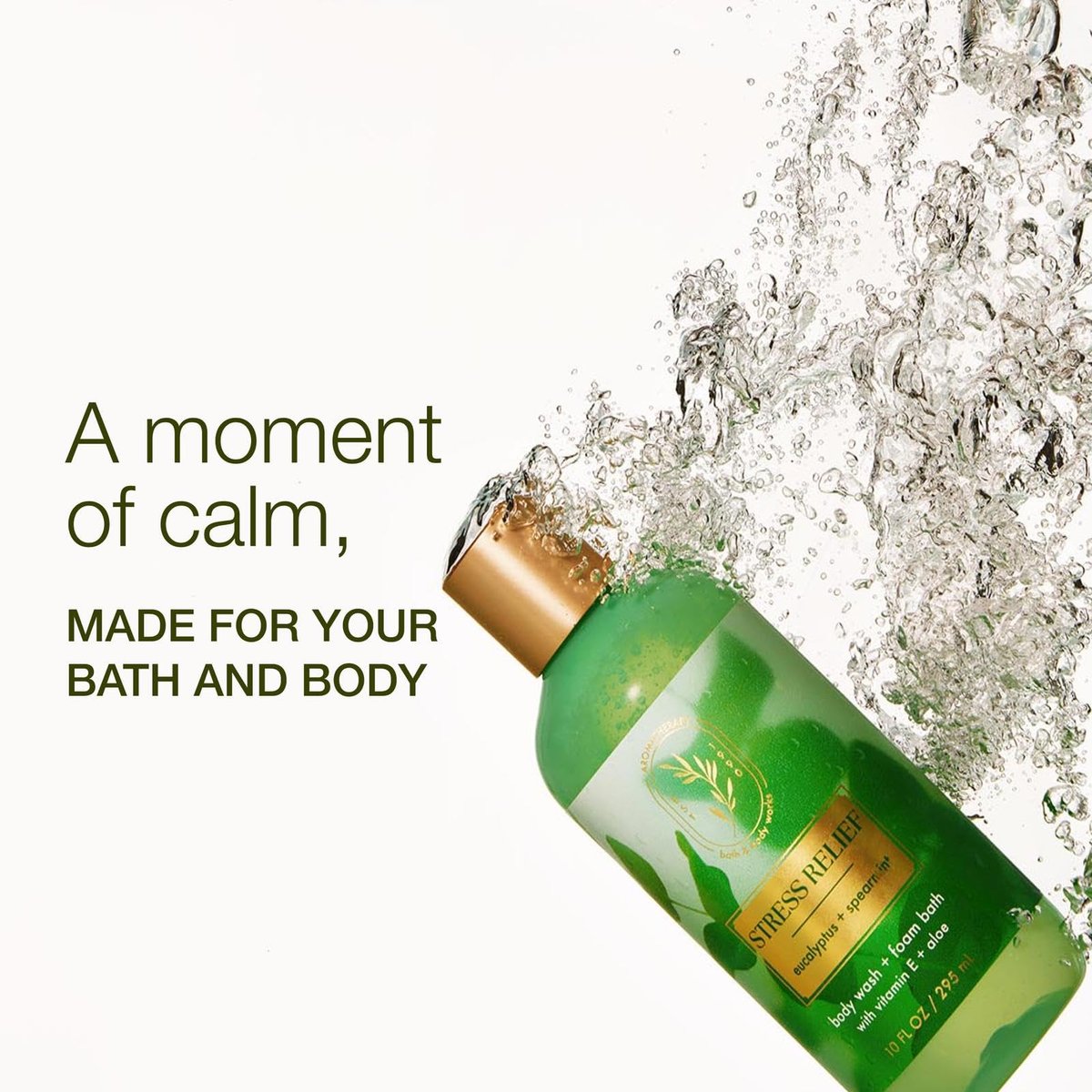 Bath & Body Works Eucalyptus Spearmint Body Wash & Foam Bath 2-Pack – Aromatherapy Cleanser with Vitamin E & Aloe, 10 fl oz Each Avelisse