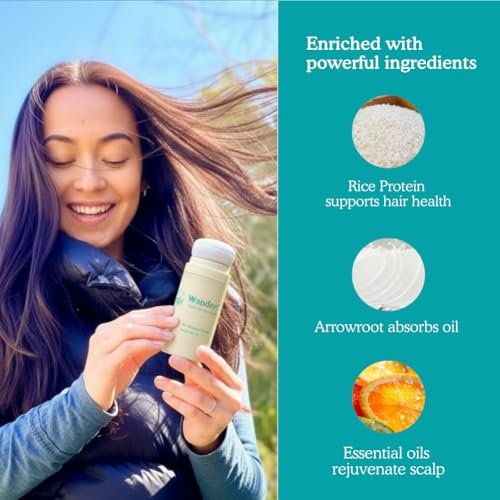 WanderCare Dry Shampoo Powder - Non-Aerosol, Volumize & Refresh, 400+ Uses, Travel-Friendly, for All Hair Types, Sunny Citrus Scent - görsel 8