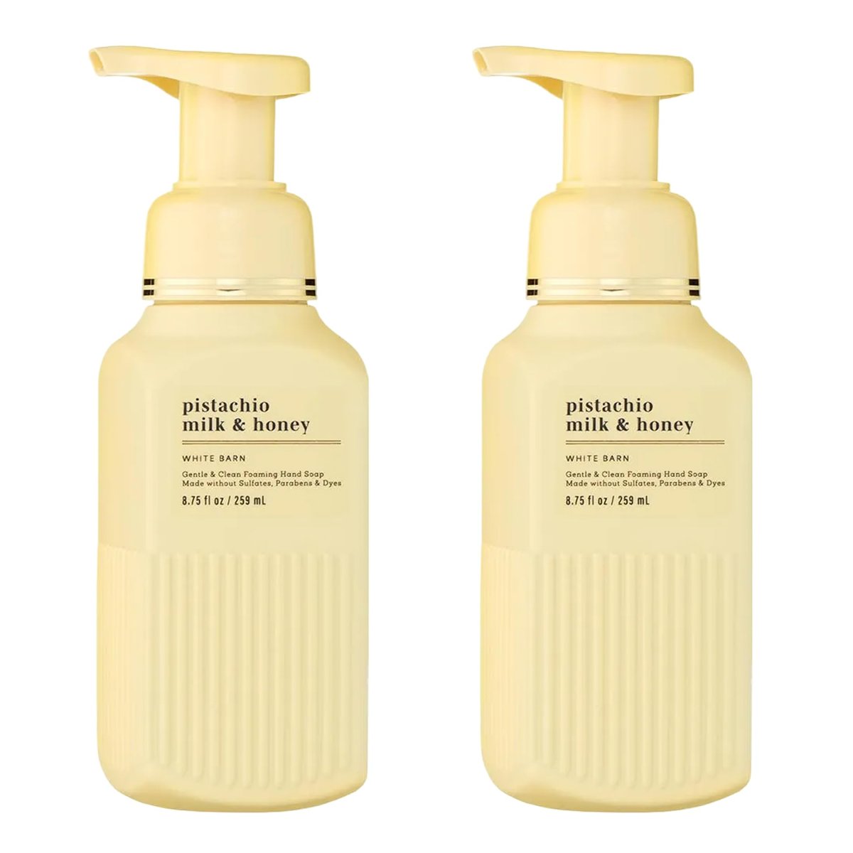 Bath & Body Works Gentle & Clean Foaming Hand Soap, Pistachio Milk & Honey Scent, 8.75 fl oz (2 Pack) - Non-Drying, Sulfate & Paraben Free - görsel 1