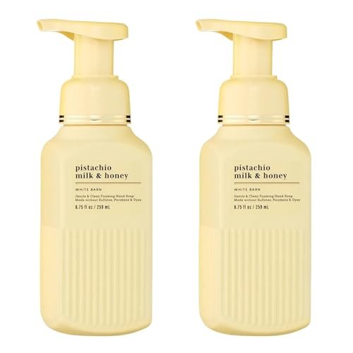 Bath & Body Works Gentle & Clean Foaming Hand Soap, Pistachio Milk & Honey Scent, 8.75 fl oz (2 Pack) - Non-Drying, Sulfate & Paraben Free - görsel 2