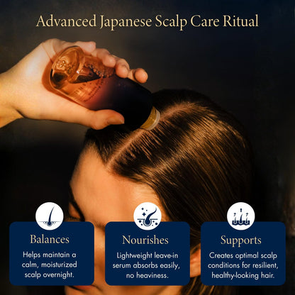 YOLU Scalp Serum with Rosemary Extract - Japanese Overnight Scalp Treatment for Dry, Oily, Itchy & Sensitive Skin - Leave-In Scalp Care - Fragrance of Neroli & Jasmine - 4.0 fl oz Avelisse