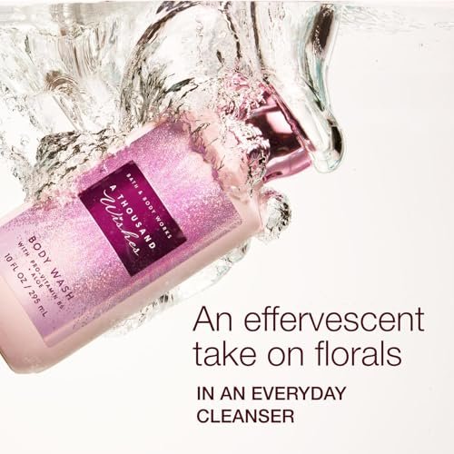 Bath & Body Works A Thousand Wishes Body Wash - Nourishing Cleanser with Pro-Vitamin B5 & Aloe, Prosecco & Peony Scent, 10 fl oz Avelisse