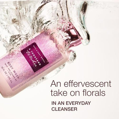 Bath & Body Works A Thousand Wishes Body Wash - Nourishing Cleanser with Pro-Vitamin B5 & Aloe, Prosecco & Peony Scent, 10 fl oz Avelisse