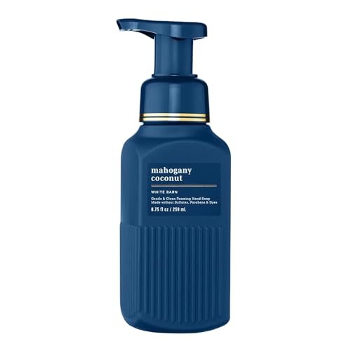 Bath & Body Works Gentle & Clean Foaming Hand Soap, Mahogany Coconut Scent, Non-Drying, Made Without Sulfates & Parabens, 8.75 fl oz (1 Pack) - görsel 2