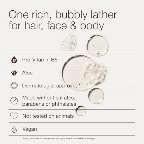 Bath & Body Works 3-in-1 Hair, Face & Body Wash for Men – Mahogany Teakwood Scent, Men's Shampoo & Cleanser with Pro-Vitamin B5 & Aloe, 10 fl oz Avelisse