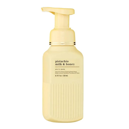 Bath & Body Works Gentle & Clean Foaming Hand Soap, Pistachio Milk & Honey Scent, 8.75 fl oz - Non-Drying, Sulfate & Paraben Free