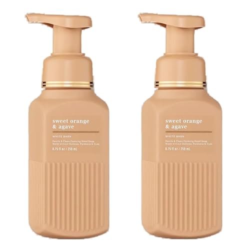 Bath & Body Works Gentle & Clean Foaming Hand Soap, Sweet Orange & Agave Citrus Scent, Non-Drying, Sulfate-Free & Paraben-Free, 8.75 fl oz (2-Pack) - görsel 2