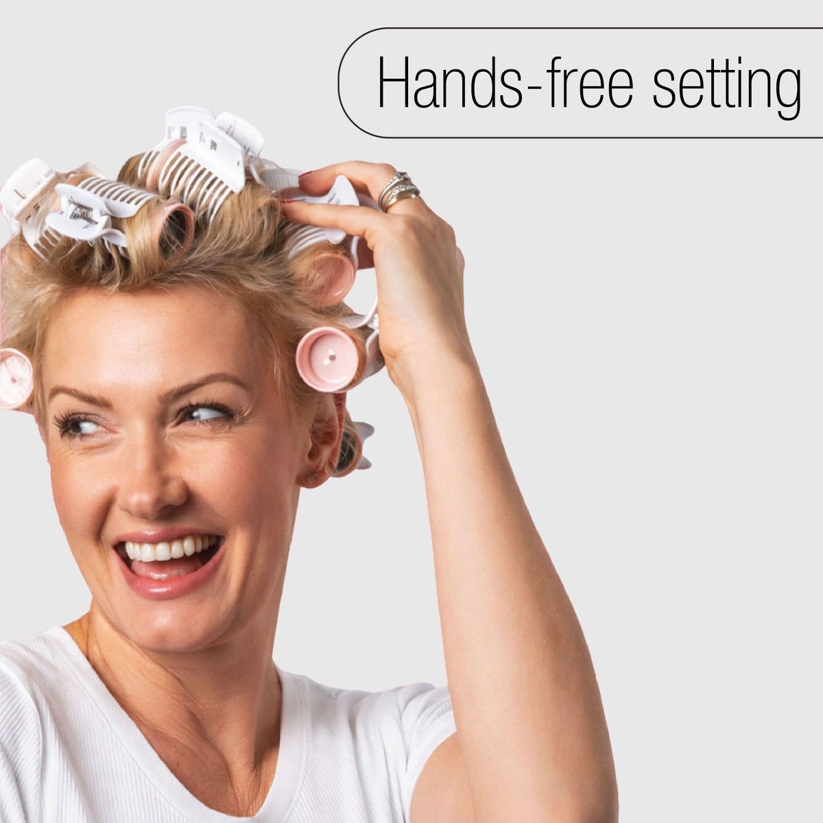 CALISTA Ion Hot Rollers for Long Hair - Pink Sands, 12 Rollers with Clips, Heats to 230°F, Dual Voltage Avelisse