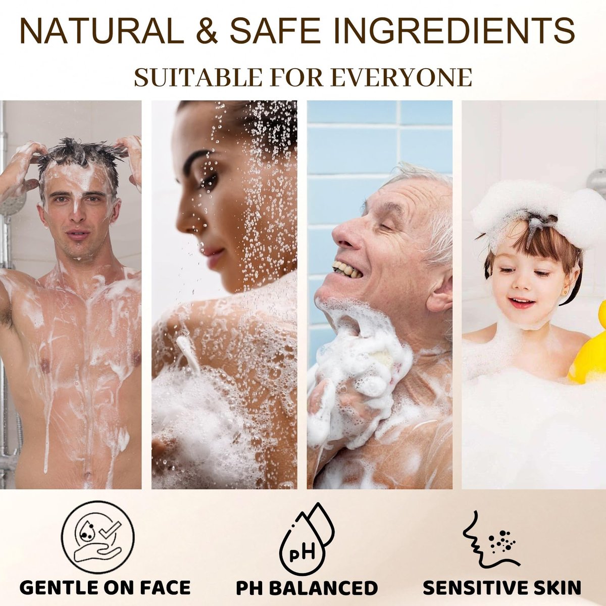 Persimmon Soap Bar 4 Pack – Natural Odor Control Soap for Body Odor, Underarms, Intimate Areas & Feet | All Skin Types Avelisse