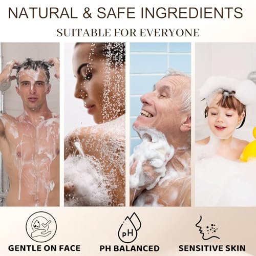 Persimmon Soap Bar 4 Pack – Natural Odor Control Soap for Body Odor, Underarms, Intimate Areas & Feet | All Skin Types Avelisse