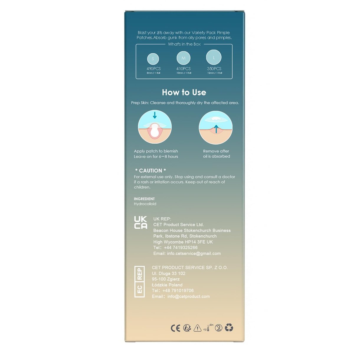 1250 Count Pimple Patches for Face - 3 Sizes (8mm, 10mm, 12mm) Hydrocolloid Acne Patches, Cute Round Acne Stickers, Covers Zits, Blemishes & Breakouts – Gentle on All Skin Types - görsel 15