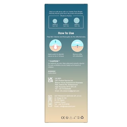 1250 Count Pimple Patches for Face - 3 Sizes (8mm, 10mm, 12mm) Hydrocolloid Acne Patches, Cute Round Acne Stickers, Covers Zits, Blemishes & Breakouts – Gentle on All Skin Types - görsel 16