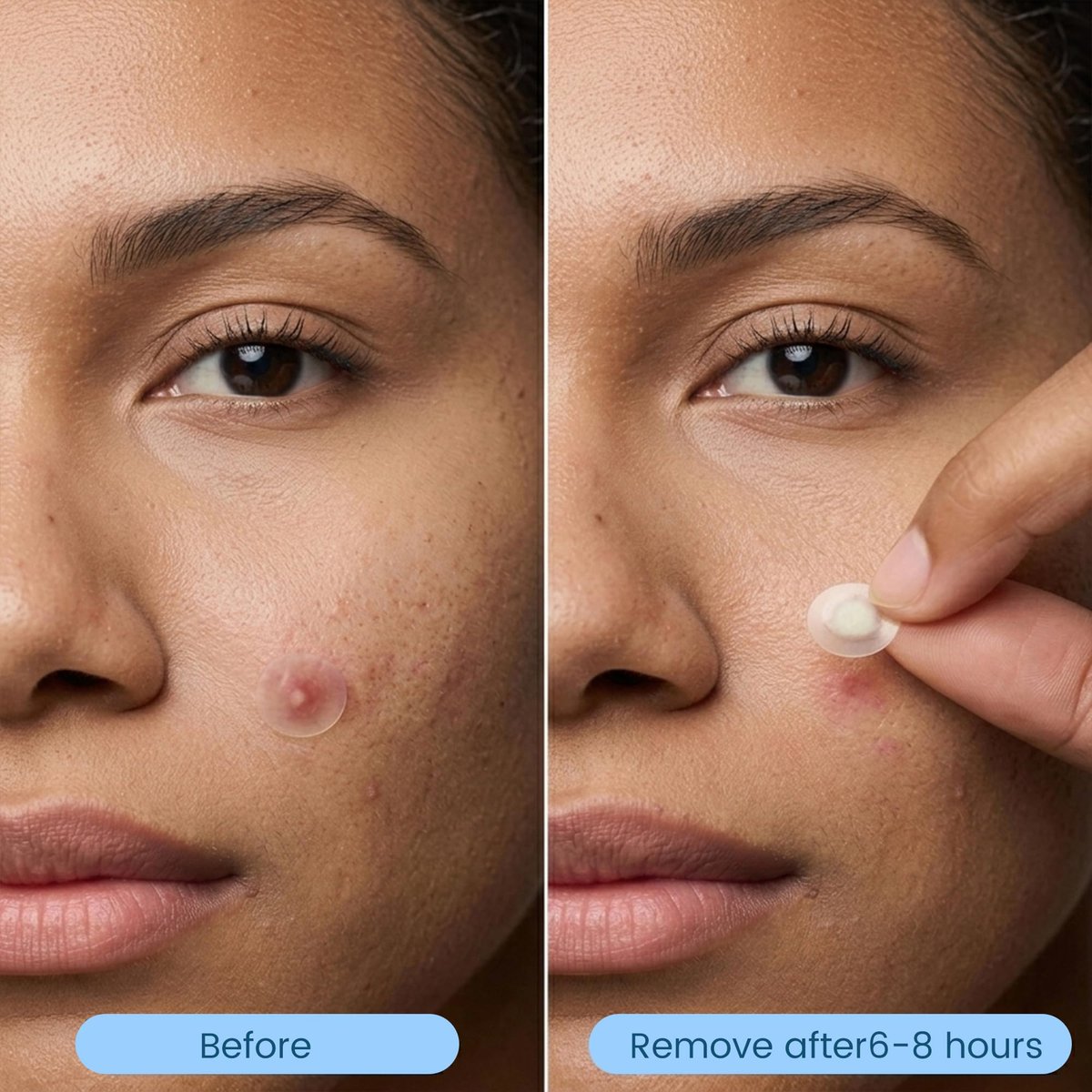 1250 Count Pimple Patches for Face - 3 Sizes (8mm, 10mm, 12mm) Hydrocolloid Acne Patches, Cute Round Acne Stickers, Covers Zits, Blemishes & Breakouts – Gentle on All Skin Types - görsel 9
