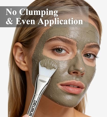 DR.URUR Silicone Mask Brush Applicator for Face - Even Coverage Tool, Durable Beauty Spatula, Easy to Clean Korean Skincare Accessory (White) - görsel 6