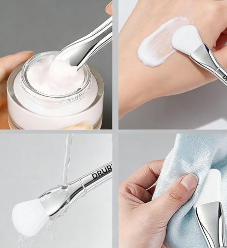 DR.URUR Silicone Mask Brush Applicator for Face - Even Coverage Tool, Durable Beauty Spatula, Easy to Clean Korean Skincare Accessory (White) - görsel 10
