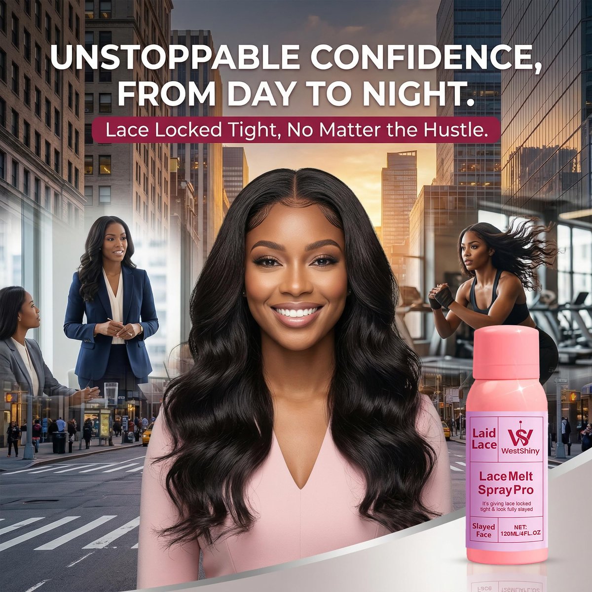 WestShiny Lace Melting Spray - Extra Hold Wig Adhesive for Lace Closures & Wigs, 4 fl oz - görsel 13