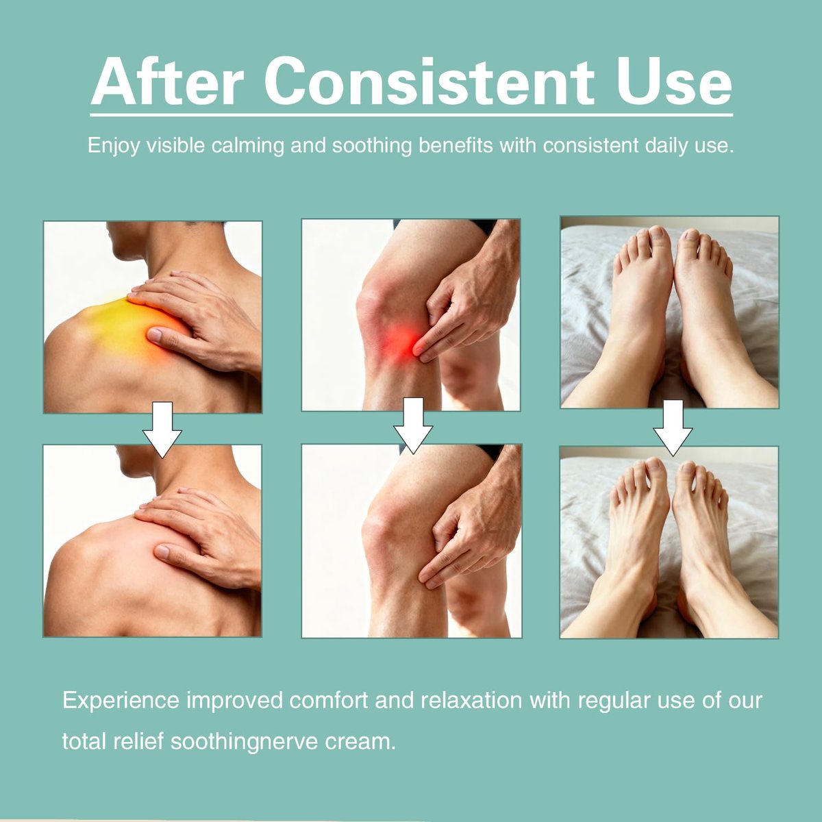 FJHAYRW Total Relief Soothing Magnesium Cream for Muscle Comfort, Nerve Relief Cream with MSM, Arnica, Non-Greasy Topical, Fast Absorbing, Joint Relief (120g) Avelisse